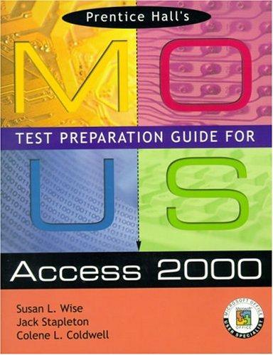 Cover of Prentice Hall MOUS Test Preparation Guide for Access 2000 and CD Package