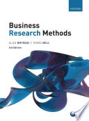 Cover of Business Research Methods 3e