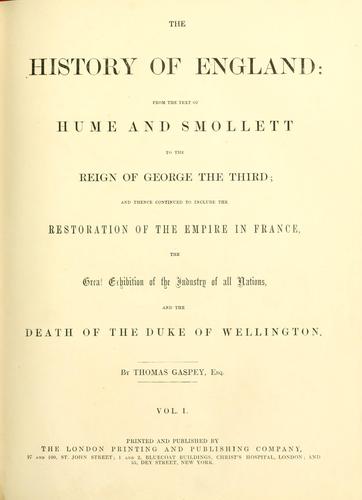 Cover of The history of England