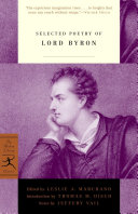 Cover of Selected Poetry of Lord Byron