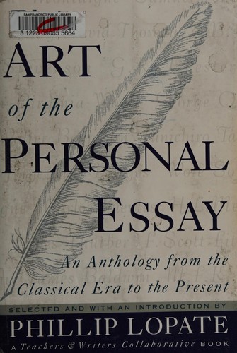 Cover of The Art of the Personal Essay