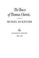 Cover of The traces of Thomas Hariot