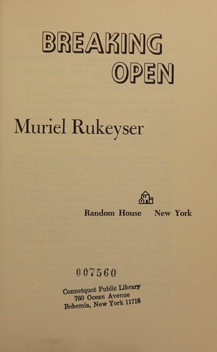 Cover of Breaking open