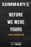 Cover of Summary of Before We Were Yours: A Novel: Trivia/Quiz for Fans