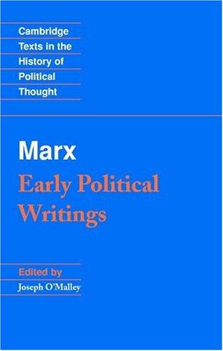 Cover of Marx: Early Political Writings