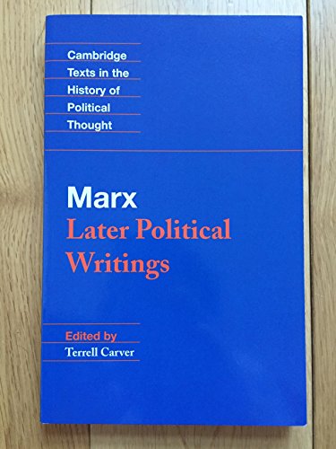 Cover of Marx: Later Political Writings