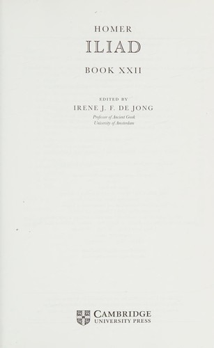 Cover of Iliad Book 22