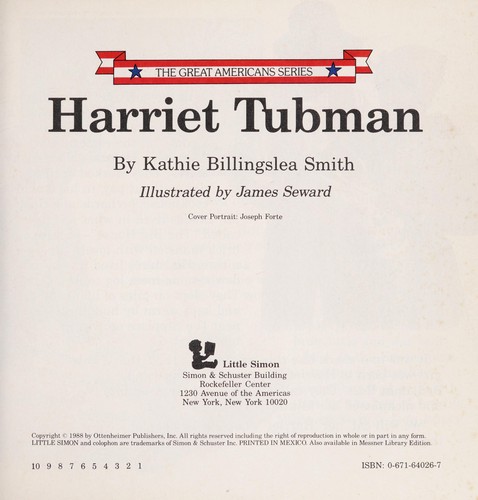 Cover of HARRIET TUBMAN: GREAT AMERICANS
