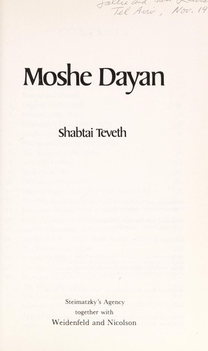 Cover of Moshe Dayan: Story of My Life- An Autobiography
