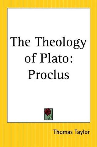 Cover of The Theology of Plato