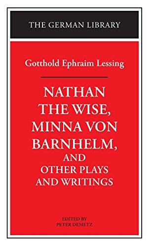 Cover of Nathan the Wise, Minna von Barnhelm, and other plays and writings