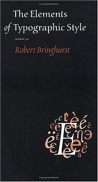 Cover of The Elements of Typographic Style