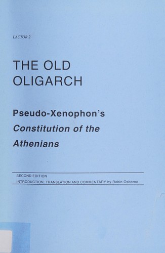 Cover of De republica atheniensium