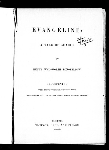 Cover of Evangeline