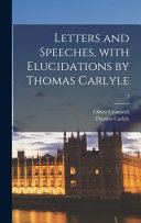 Cover of Letters and Speeches, With Elucidations by Thomas Carlyle; 2