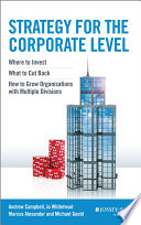 Cover of Strategy for the Corporate Level