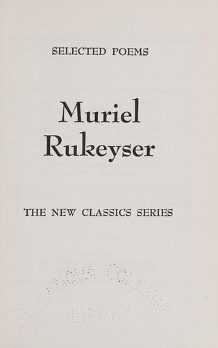 Cover of Selected Poems by Muriel Rukeyser