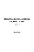 Cover of Personal Recollections of Joan of Arc