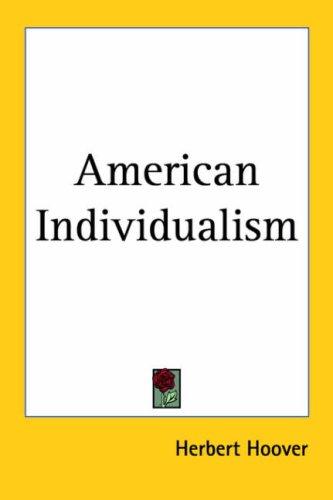 Cover of American Individualism