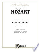 Cover of Cosi Fan Tutte