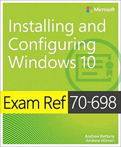 Cover of Exam Ref 70-698 Installing and Configuring Windows 10