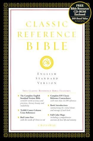 Cover of ESV Classic Reference Bible, Premium Bonded Leather, Burgundy, Red Letter Text, Thumb Indexed