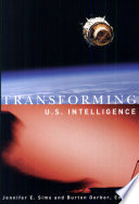 Cover of Transforming U.S. Intelligence
