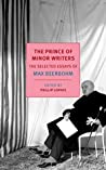Cover of The Prince of Minor Writers: The Selected Essays