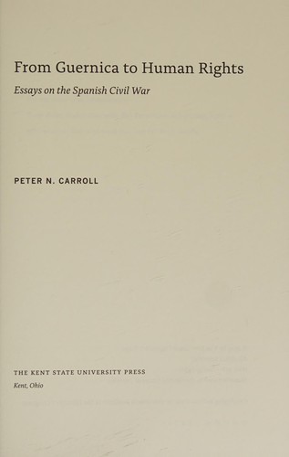 Cover of From Guernica to human rights