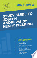Cover of Study Guide to Joseph Andrews by Henry Fielding