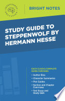Cover of Study Guide to Steppenwolf by Hermann Hesse