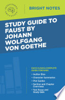 Cover of Study Guide to Faust by Johann Wolfgang von Goethe