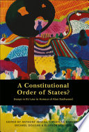 Cover of A Constitutional Order of States?