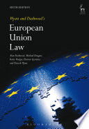 Cover of Wyatt and Dashwood's European Union law