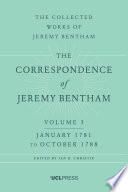 Cover of The Correspondence of Jeremy Bentham, Volume 3