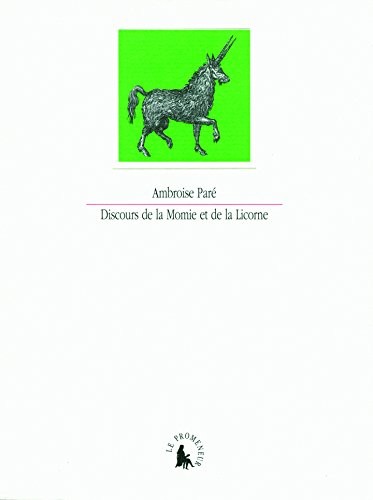 Cover of Discours de la momie et de la licorne