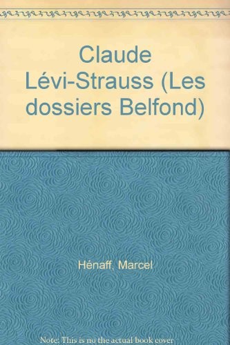Cover of Claude Lévi-Strauss