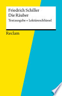 Cover of Textausgabe + Lektüreschlüssel. Friedrich Schiller: Die Räuber