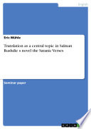 Cover of Translation as a central topic in Salman Rushdie s novel the Satanic Verses