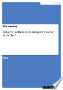 Cover of Holden's conflicts in J.D. Salinger's "Catcher in the Rye"