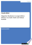 Cover of Magischer Realismus in ausgewählten Werken von Zadie Smith und Salman Rushdie