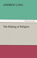 Cover of The Making of Religion