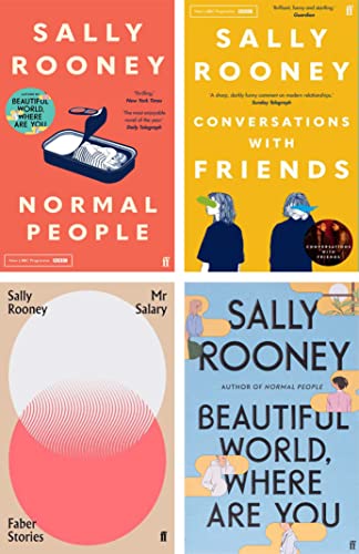 Cover of 4 Book Collection Set: Beautiful World Where Are You, Conversations with Friends, Mr Salary, Normal People