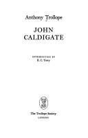 Cover of John Caldigate