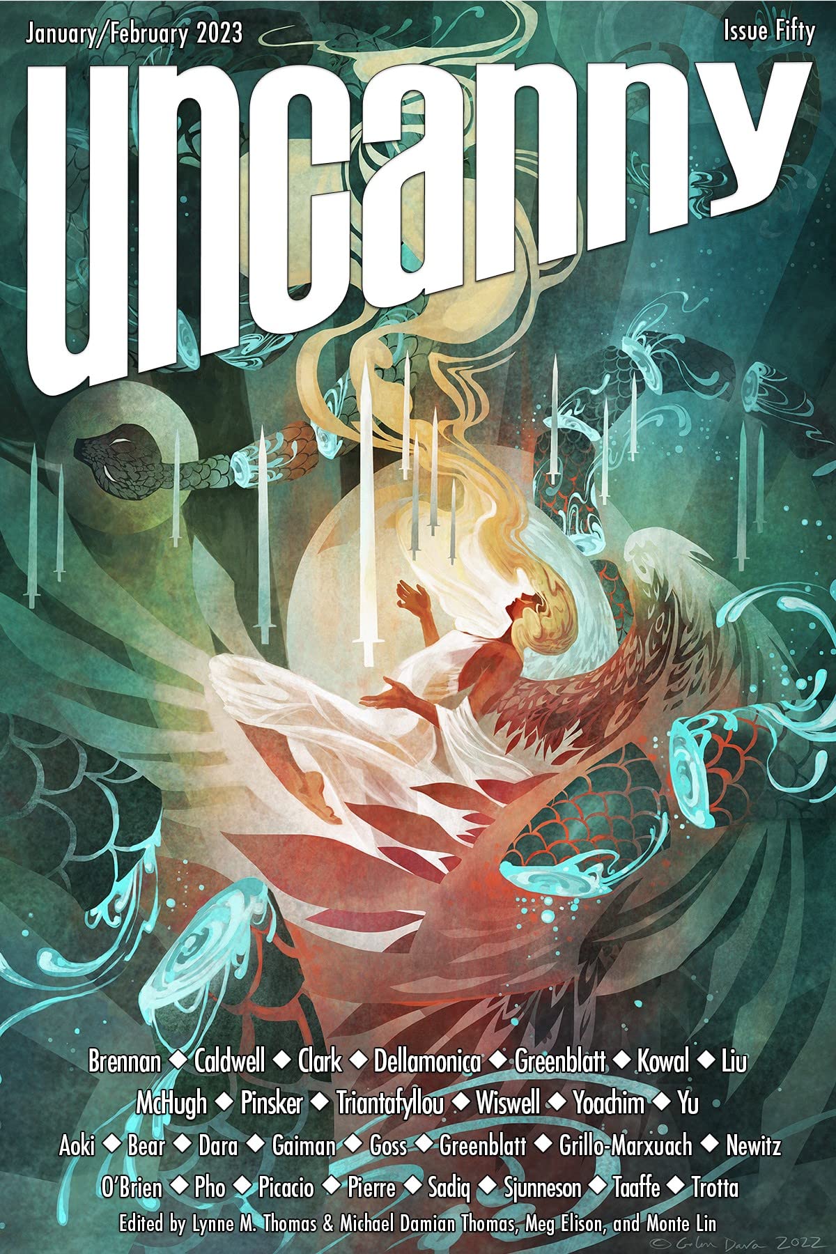 Cover of Uncanny Magazine Issue 50, January-February 2023