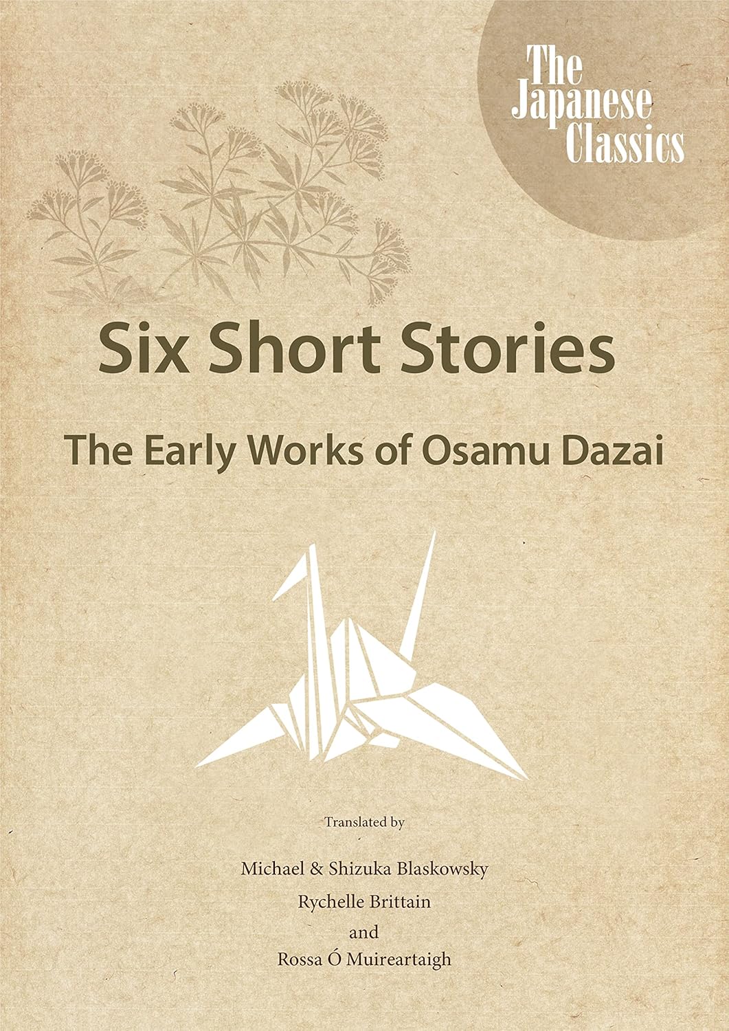 Cover of Six Short Stories: The Early Works of Osamu Dazai