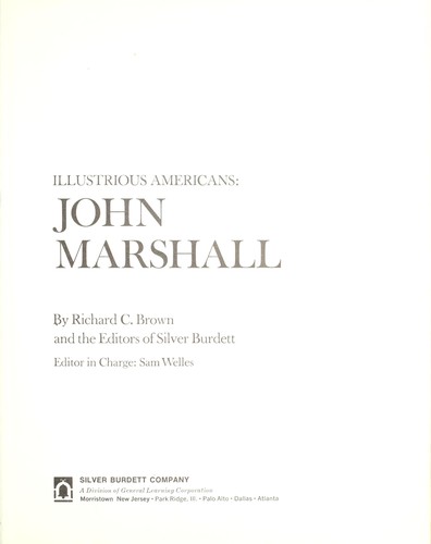 Cover of John Marshall