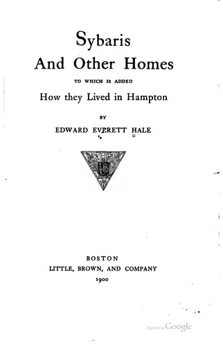 Cover of The works of Edward Everett Hale.