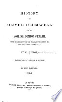 Cover of History of Oliver Cromwell and the English Commonwealth