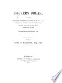 Cover of Dekker his Dreame. In which, beeing rapt with a poeticall enthusiasme, the great volumes of Heauen and Hell to him were opened, in which he read many wonderfull things. With a woodcut